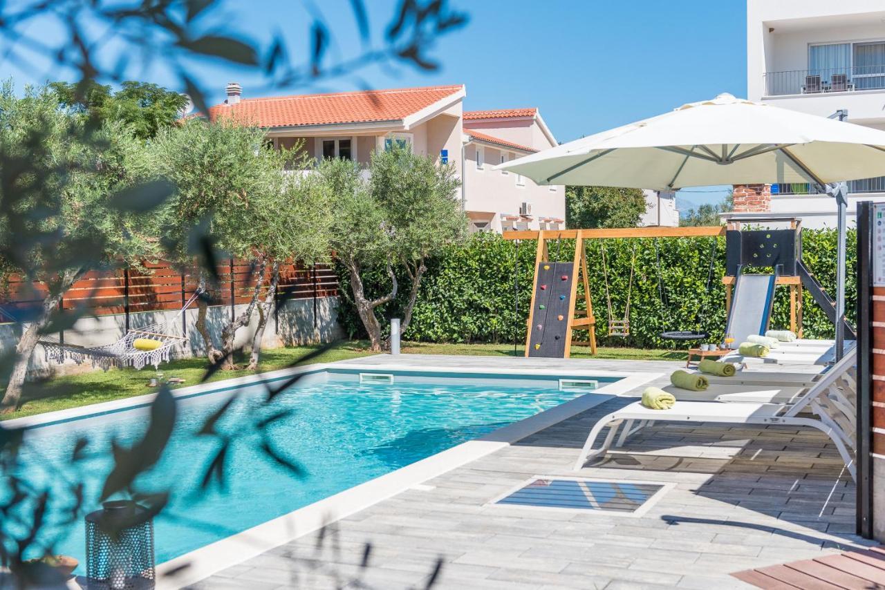 Villa Olea With Heated Pool And Jacuzzi Sukošan Eksteriør billede